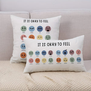 Planet Gates 1pc Mental Health Throw Pillow Cover, Double Sided Printing, Essential Pillow For Counseling Office, Suitable For Family Psychotherapist Office Counselor Office, Without Pillow Insert