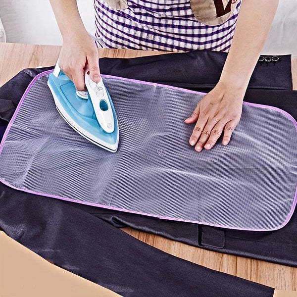 Planet Gates 1pc Mesh Ironing Board Cover, High Temperature Resistant Garment Cloth Heat Insulation Ironing Mesh, Household Mesh Cloth, Ironing Pad Ironing Net, Heat Insulation Garment Pad, Color Random