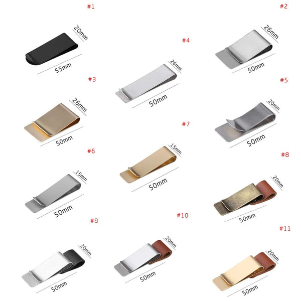 Planet Gates 1Pc Metal Leather Pen Holder Brass Stainless Steel Pencil Clip Vintage Dairy Notebook Pen Holder Spiral Loose Leaf Memo Clip