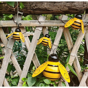 Planet Gates 1pc, Metal Wall Art, Metal Bumble Bee Wall Decor, 3D Iron Bee Art Sculpture Hanging Wall Decorations For Outdoor Home Garden, Spring Yard Decoration, World Bee Day.
