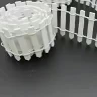 Planet Gates 1pc Mini Fairy Tale Garden Fence, Wooden Decoration, DIY Handicraft Project, Mini Picket Fence (Coffee, White), 35 Inches Long