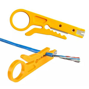 Planet Gates 1PC Mini Pocket Portable Wire Stripper Knife Crimper Pliers Crimping Tool Cable Stripping Wire Cutter Crimpatrice Tool Parts