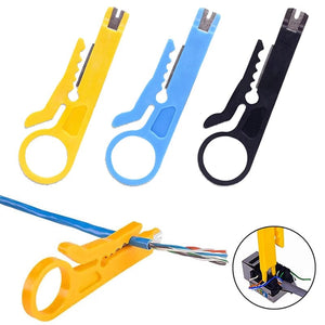 Planet Gates 1PC Mini Pocket Portable Wire Stripper Knife Crimper Pliers Crimping Tool Cable Stripping Wire Cutter Crimpatrice Tool Parts