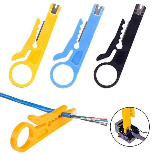 Planet Gates 1PC Mini Pocket Portable Wire Stripper Knife Crimper Pliers Crimping Tool Cable Stripping Wire Cutter Crimpatrice Tool Parts