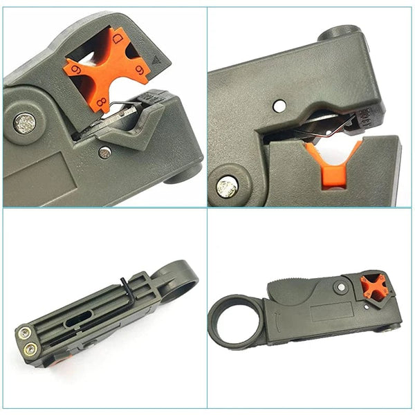 Planet Gates 1PC Mini Pocket Portable Wire Stripper Knife Crimper Pliers Crimping Tool Cable Stripping Wire Cutter Crimpatrice Tool Parts