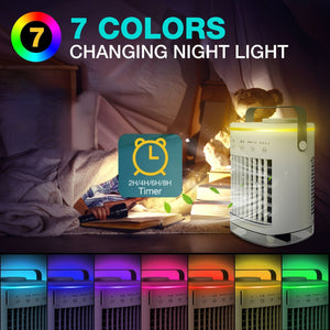 Planet Gates 1pc Mini Portable Air Conditioner With 4-Speed Cooling Fan And Humidifier - Perfect For Home And Office Use