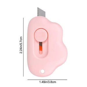 Planet Gates 1PC Mini Utility Knife Cute Retractable Letter Opener Box Cutter Portable Carton Opener Paper Cutting Tool Random Color