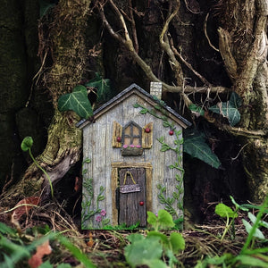 Planet Gates 1pc Miniature Fairy Gnome Door - Add a Magical Touch to Your Garden with This Enchanting Sculpture Decor!