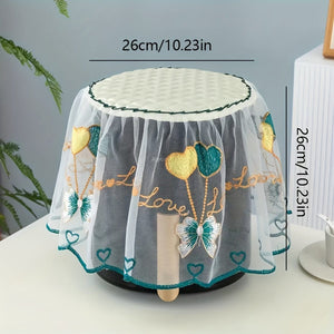 Planet Gates 1pc Mixed Color Random Color Polyester 1pc, Cover Cloth, Air Fryer Dust Cover, Rice Cooker Kitchen Appliance Dust Cover, Universal Multi-functional Lace Fabric Cover Towel, Room Decoration, Color Random