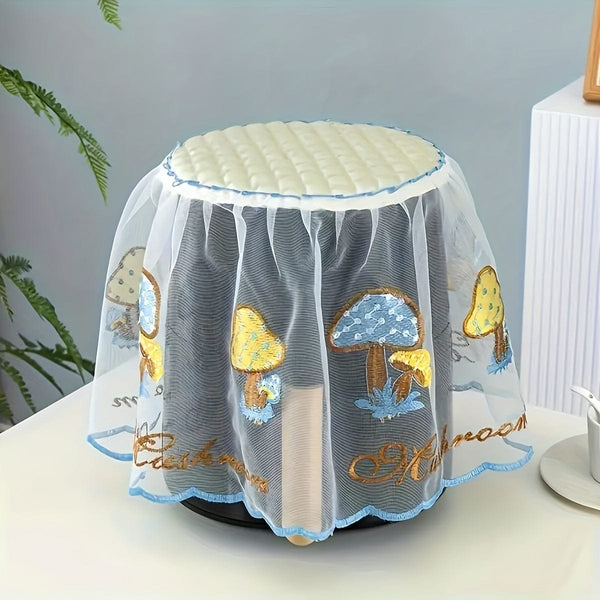 Planet Gates 1pc Mixed Color Random Color Polyester 1pc, Cover Cloth, Air Fryer Dust Cover, Rice Cooker Kitchen Appliance Dust Cover, Universal Multi-functional Lace Fabric Cover Towel, Room Decoration, Color Random