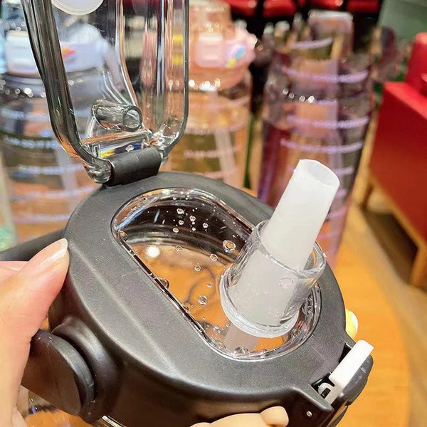 Planet Gates 1pc, Motivational Water Bottle, 2L Plastic Water Bottles, Sports Water Cups, Portable Drinking Cups, Summer Drinkware, For Outdoor Camping, Hiking, Fitness, Birthday Gifts