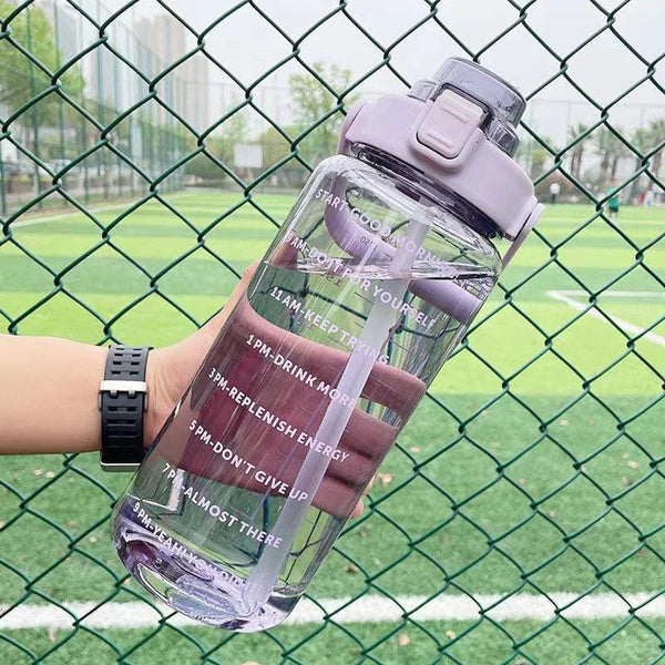 Planet Gates 1pc, Motivational Water Bottle, 2L Plastic Water Bottles, Sports Water Cups, Portable Drinking Cups, Summer Drinkware, For Outdoor Camping, Hiking, Fitness, Birthday Gifts