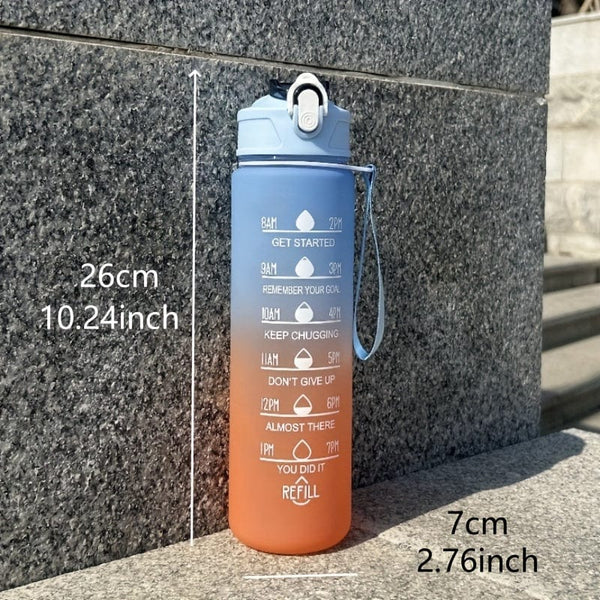 Planet Gates 1pc, Motivational Water Bottle, 750ml/25oz BPA Free Water Bottles, Sports Water Cups, Portable Drinking Cups, Summer Drinkware, For Outdoor Camping, Hiking, Fitness, Birthday Gifts