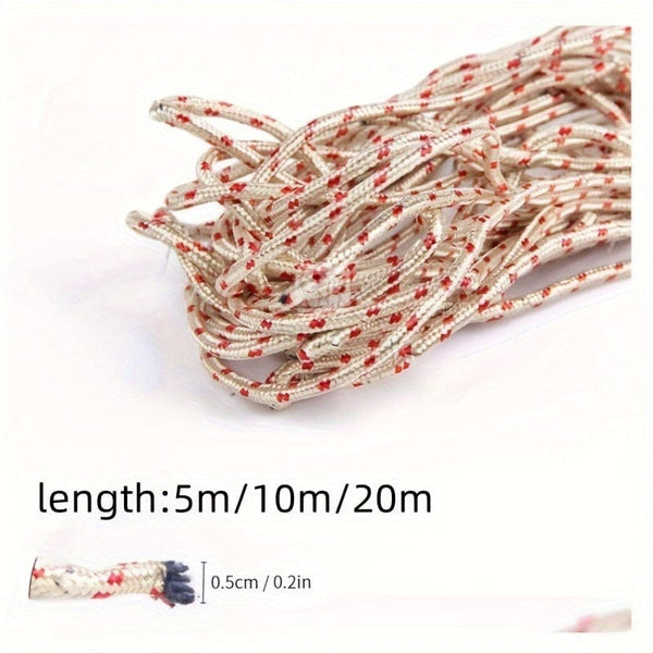 Planet Gates 1pc Multi-functional Drying Rope, Outdoor Clothesline, Balcony Laundry Rope, Camping Accessories, 5/10/20 Meters