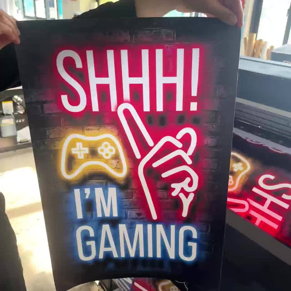 Planet Gates 1pc Neon Game Poster - Vibrant Canvas Painting for Electronic Sports Room, Game Hall, and Boys' Bedroom - Perfect Wall Decor for Gamers