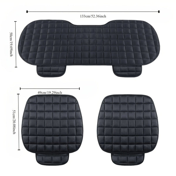 Planet Gates 1pc New Winter Short Plush Car Cushion Free Bundle Warm Thickened Single Piece Office Cushion Universal Car Front Row Small Square Cushion