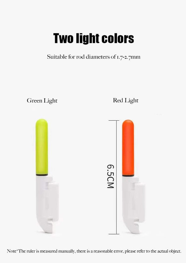 Planet Gates 1PC Night Fishing Electronic Rod LED Light Stick Luminous Glow Waterproof Rock Fishing Float Tackle Accessories CR425 Battery