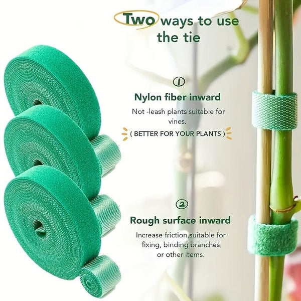 Planet Gates 1pc Nylon Plant Bandage Tie, Reusable Plant Ties Garden Tape, Plants Tie Strap, Tomato Plant Wrap Support 6.65FT/16.4FT