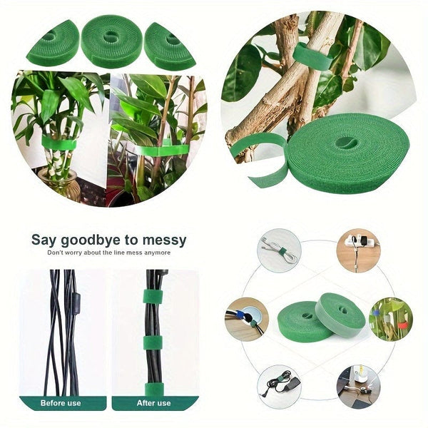 Planet Gates 1pc Nylon Plant Bandage Tie, Reusable Plant Ties Garden Tape, Plants Tie Strap, Tomato Plant Wrap Support 6.65FT/16.4FT
