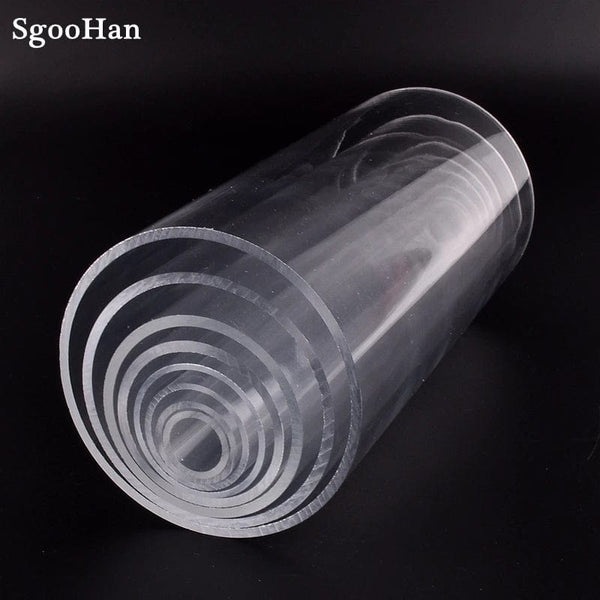 Planet Gates 1pc O.D 50~110mm Transparent Acrylic Aquarium Fish Tank Pipe Plexiglass Water Supply Tube Home Garden DIY Watering Fittings 32CM