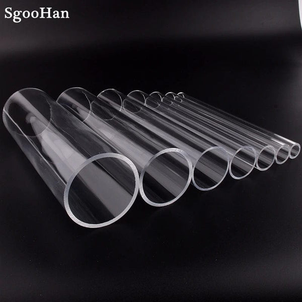 Planet Gates 1pc O.D 50~110mm Transparent Acrylic Aquarium Fish Tank Pipe Plexiglass Water Supply Tube Home Garden DIY Watering Fittings 32CM