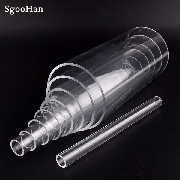 Planet Gates 1pc O.D 50~110mm Transparent Acrylic Aquarium Fish Tank Pipe Plexiglass Water Supply Tube Home Garden DIY Watering Fittings 32CM