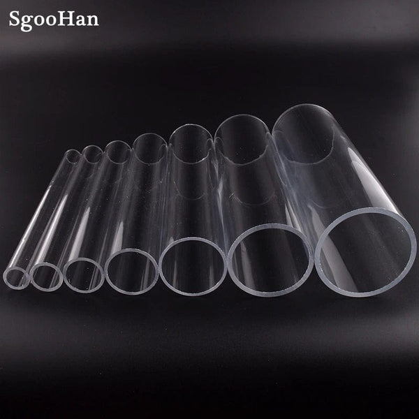 Planet Gates 1pc O.D 50~110mm Transparent Acrylic Aquarium Fish Tank Pipe Plexiglass Water Supply Tube Home Garden DIY Watering Fittings 32CM