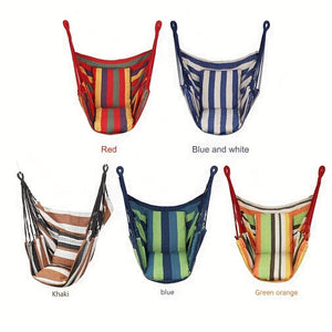 Planet Gates 1pc Outdoor Hammock Chair, Canvas Leisure Swing Hanging Chair, Without Pillow And Cushion, Indoor Outdoor Hammock, Garden Leisure Furniture Hammocks, OPP Sealed Bag