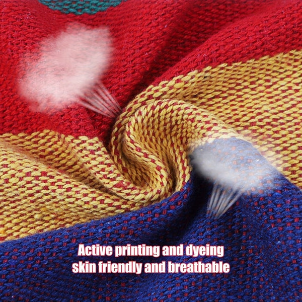 Planet Gates 1pc Outdoor Hammock Chair, Canvas Leisure Swing Hanging Chair, Without Pillow And Cushion, Indoor Outdoor Hammock, Garden Leisure Furniture Hammocks, OPP Sealed Bag