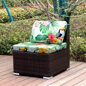 Planet Gates 1pc Outdoor Printed Animal Leaves Floral Boho Style Coconut Printed Sofa Cover Couch Cover Furniture Protective Cover Home Decor Sofa Protector