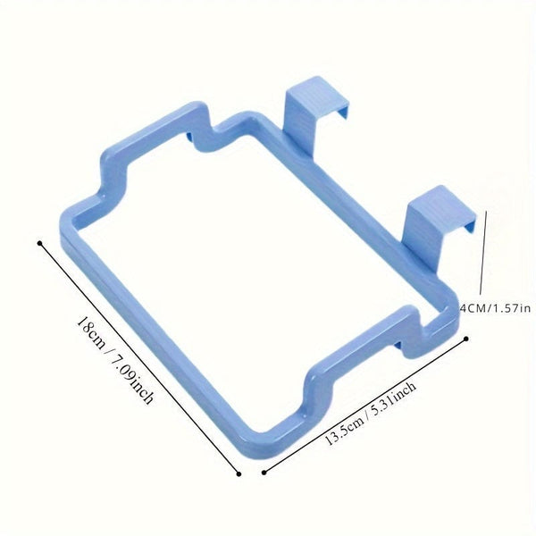 Planet Gates 1pc Over-the-Cabinet Garbage Container: Reusable Plastic Bag Holder Rack For Car, Kitchen, Pantry, Garage & Bathroom