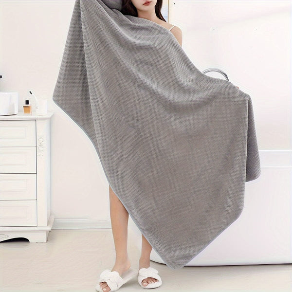 Planet Gates 1pc Oversized Super Soft Bath Towel, Absorbent Quick-drying Women's Shower Towel, Cute Comfortable Household Towel, Bathroom Supplies, Home Supplies, 90*180cm