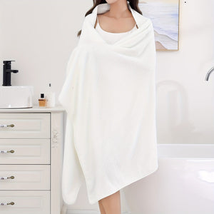 Planet Gates 1pc Oversized Super Soft Bath Towel, Absorbent Quick-drying Women's Shower Towel, Cute Comfortable Household Towel, Bathroom Supplies, Home Supplies, 90*180cm