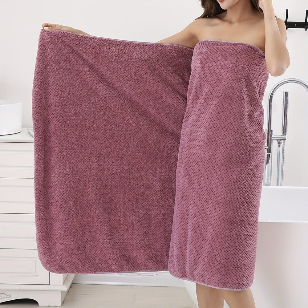 Planet Gates 1pc Oversized Super Soft Bath Towel, Absorbent Quick-drying Women's Shower Towel, Cute Comfortable Household Towel, Bathroom Supplies, Home Supplies, 90*180cm