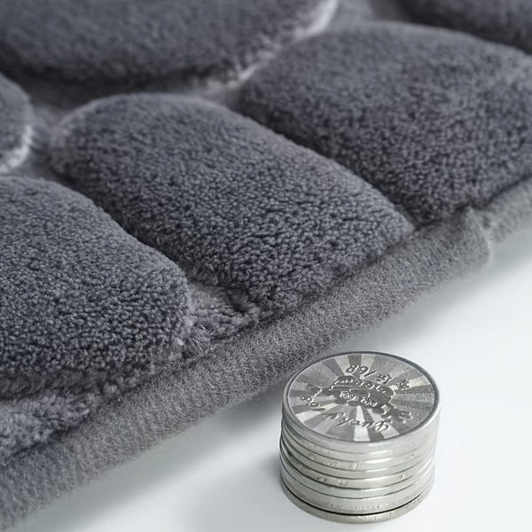 Planet Gates 1PC Pebble Embossed Memory Foam Bath Mat, Living Room Decoration Quick-drying Carpet, Non-slip Floor Mat, Comfortable And Washable, Bathroom Accessories, Bathroom Accessories