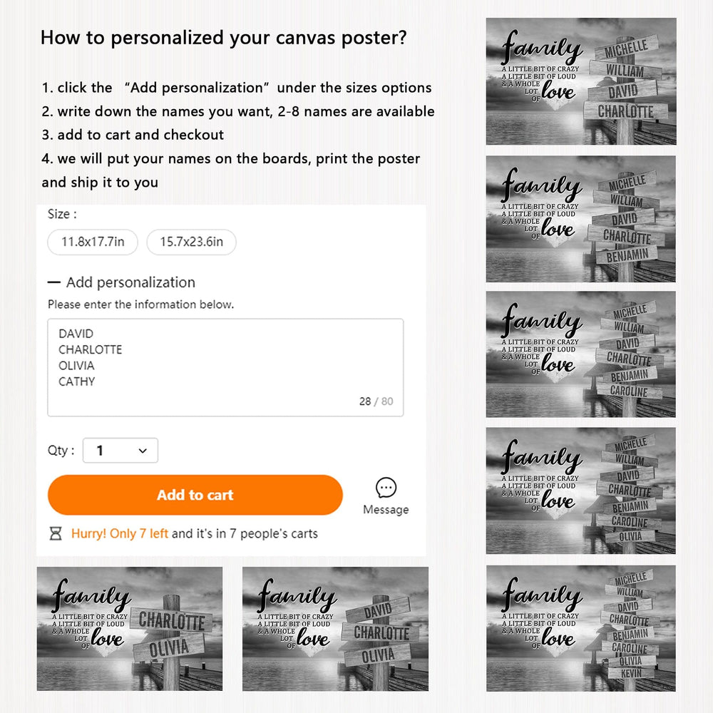 Planet Gates 1pc Personalized Family Love Canvas Painting for Living Room and Bedroom Decoration - Ready to Hang Christmas Gift Mother's Day gift