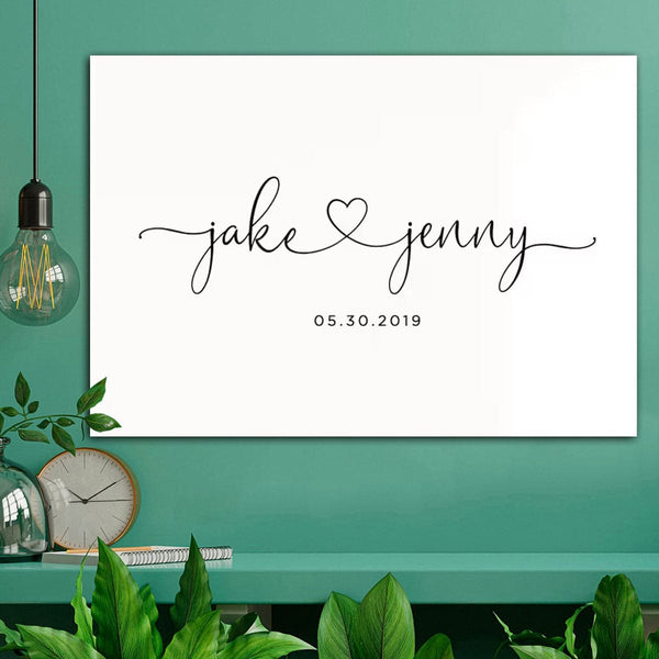 Planet Gates 1pc Personalized Lovers Wall Art Canvas Poster For Home Decor, Custom Couples Poster, Canvas Prints For Living Room Bedroom Kitchen Office Cafe Decor, Perfect Gift And Decoration Christmas Gift Mother's Day gift