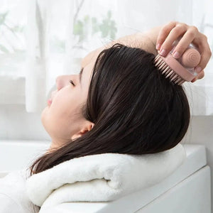 Planet Gates 1pc Pet Bath Brush Soft Silicone With Shampoo Dispenser Gentle Massage For Grooming And Cleaning Fur And Hair