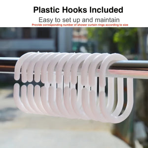 Planet Gates 1pc PEVA Bathroom Shower Curtain Liner, 71" W X 71" H, Waterproof, Plastic Shower Curtain Liner With Magnets, Transparent Shower Curtain, Bathroom Accessories