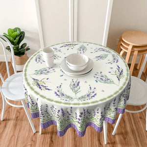 Planet Gates 1pc, Polyester Tablecloth, Spring Summer Lavender Tablecloth, Field Of Lilacs Themed Table Cover, Stain Wrinkle Free Tablecloth, For Home Kitchen Dining Party Decoration, Gift