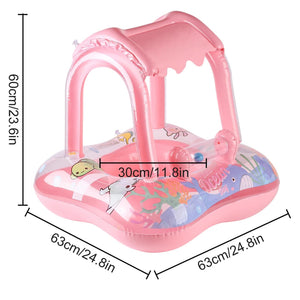 Planet Gates 1pc Pool floats with canopy for Kids, Toddler Infant Pool Float for Baby,Swimming Ring Floaties for Pool,Beach Toys for Party