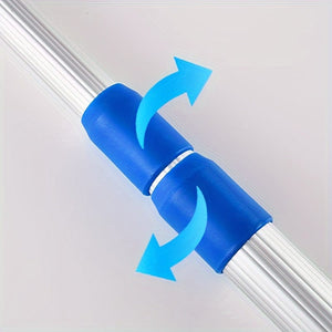 Planet Gates 1pc Pool Skimmer Pool Net 3 Section Pole, Pool Skimmer Net With Fine Mesh Net, Telescopic Aluminum Pole, Plastic Frame, Ultra-fine Pool Skimmer For Ponds, Fish Tank, Hot Tub, 17"x35"