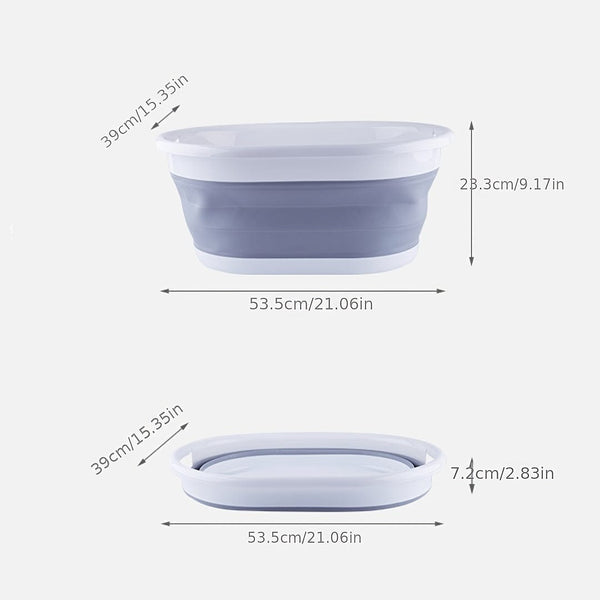 Planet Gates 1pc Portable Folding Laundry Basket - Perfect for Dirty Clothes, Snacks, and Camping - Convenient and Durable Storage Solution