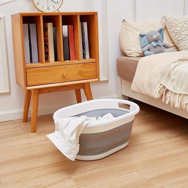 Planet Gates 1pc Portable Folding Laundry Basket - Perfect for Dirty Clothes, Snacks, and Camping - Convenient and Durable Storage Solution