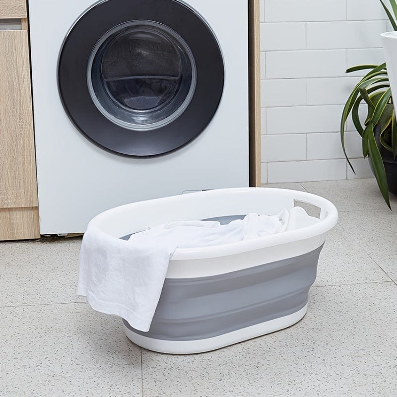 Planet Gates 1pc Portable Folding Laundry Basket - Perfect for Dirty Clothes, Snacks, and Camping - Convenient and Durable Storage Solution