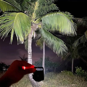 Planet Gates 1pc Portable LED Flashlight Mini Rechargeable Multifunctional Work Light, Keychain Small Pocket Lights For Outdoor, Camping, Car Lighting