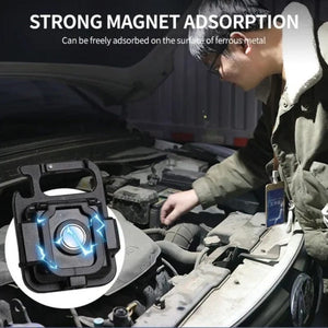 Planet Gates 1pc Portable LED Flashlight Mini Rechargeable Multifunctional Work Light, Keychain Small Pocket Lights For Outdoor, Camping, Car Lighting