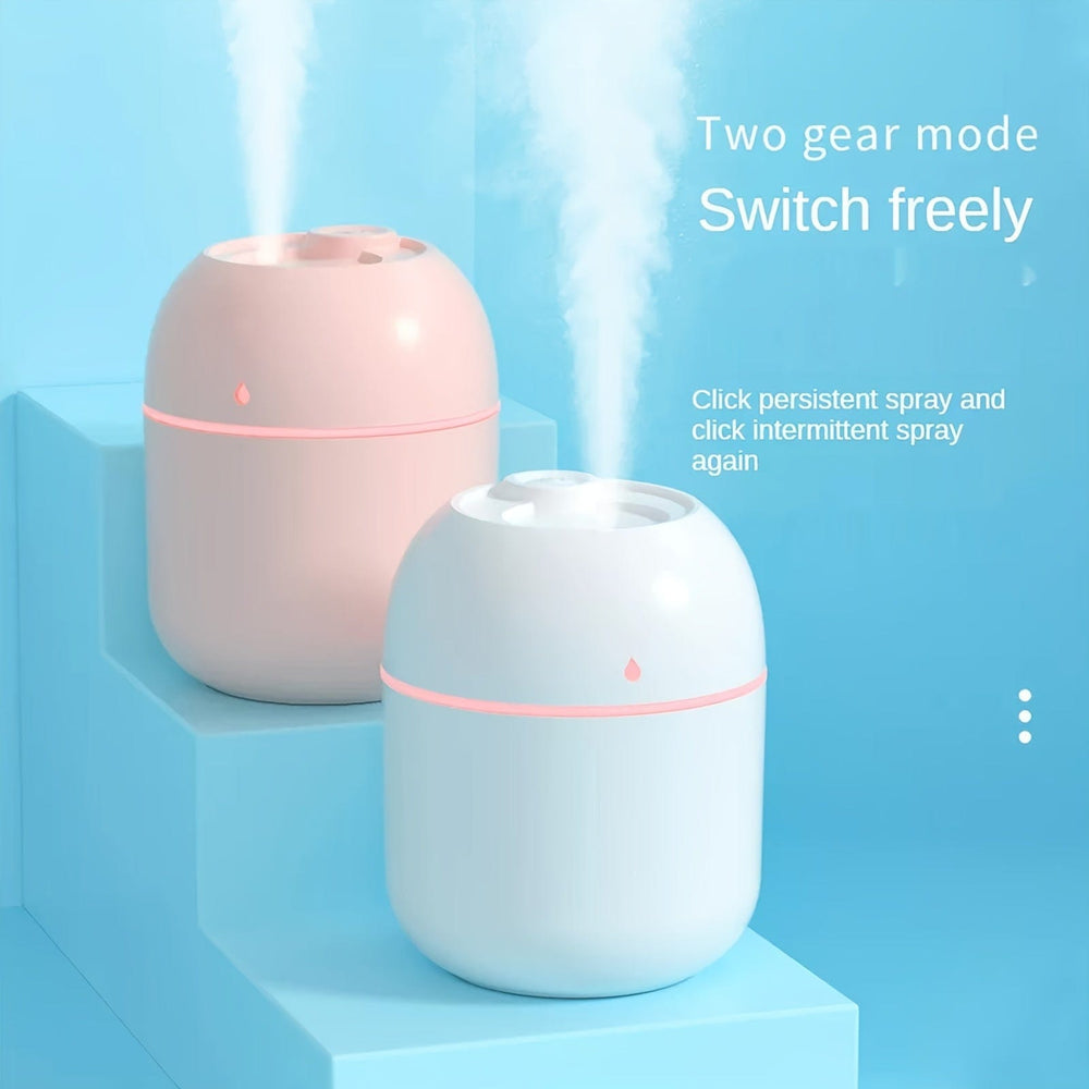 Planet Gates 1pc Portable Mini Cup Spray Mist Humidifier Double Wet Aroma Essential Oil Diffuser Car Usb Air Humidifier 220ml