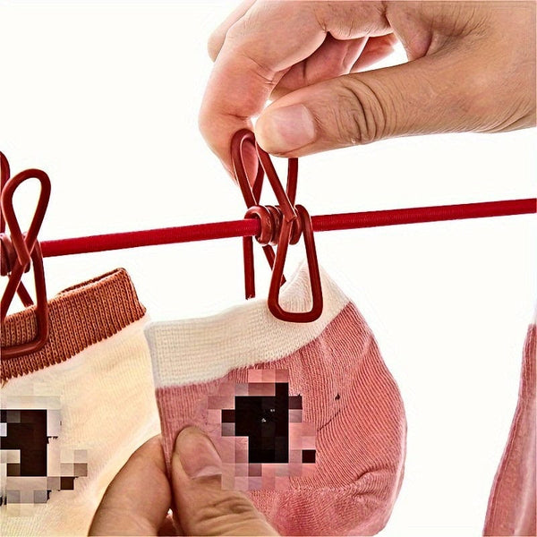 Planet Gates 1pc Portable Travel Clothesline, Retractable Camping Clothesline, Adjustable Clothesline With 12pcs Clips, Drying Clothes For Outdoor And Indoor, Home Supplies