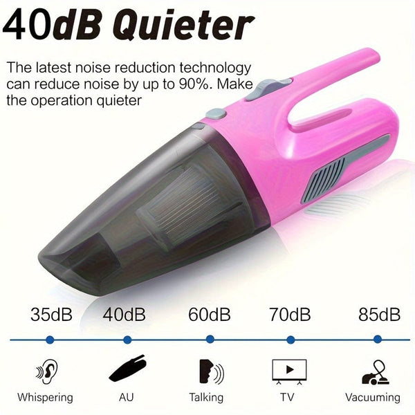 Planet Gates 1pc, Powerful Handheld Wireless Car Vacuum Cleaner With Dual-use For Home And Car, USB Charging, Wireless, Mini Household Vacuum Cleaner With 4000mAh/44w/40dps